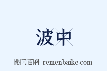 波中是什么意思的图片